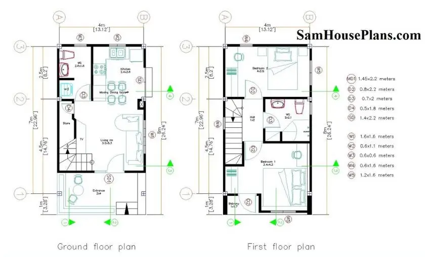 Rumah 2 Lantai 4x8 yang Mungil Tetap Nyaman